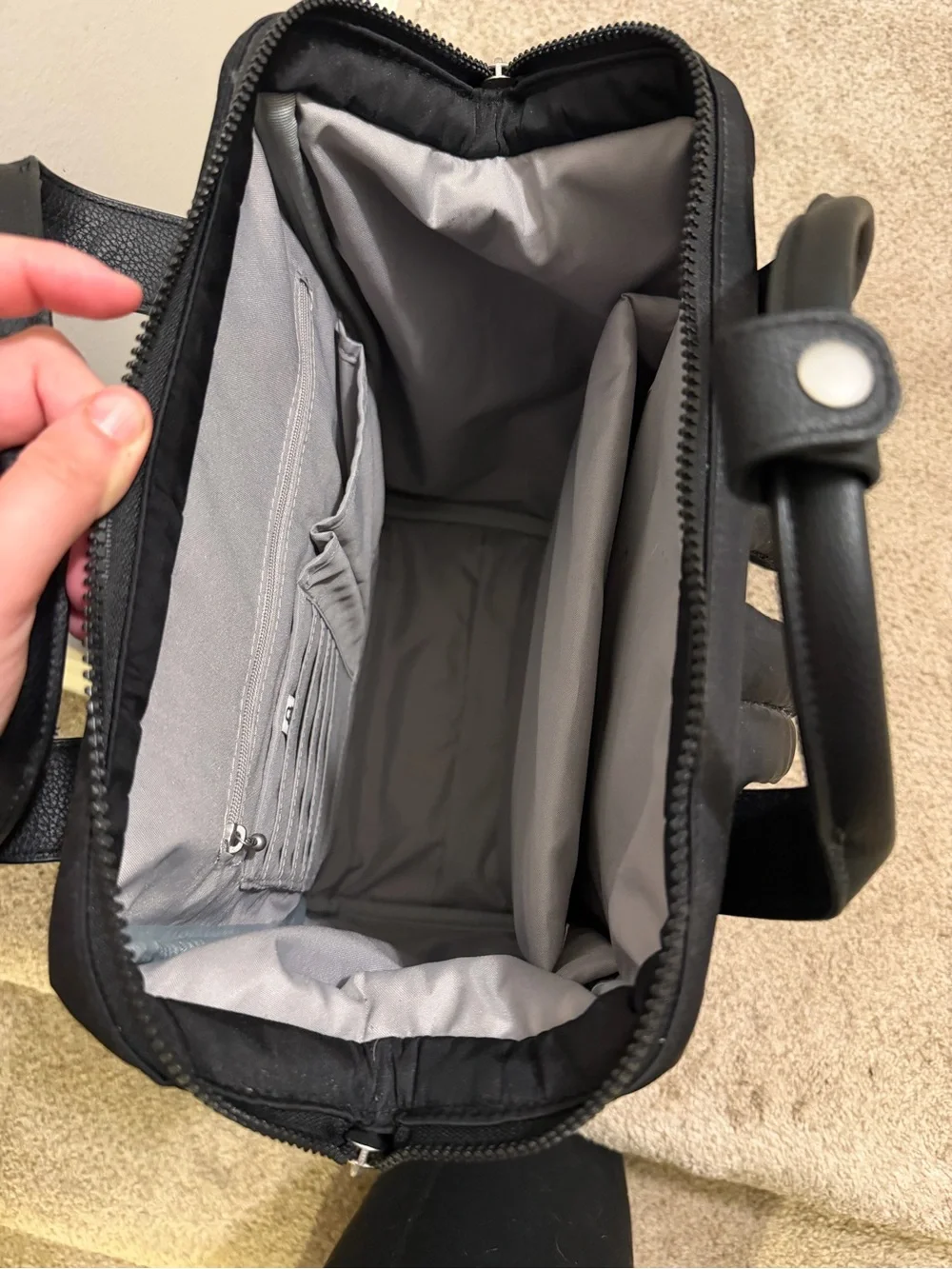 Baggallini Black Nylon Backpack with Top Handles